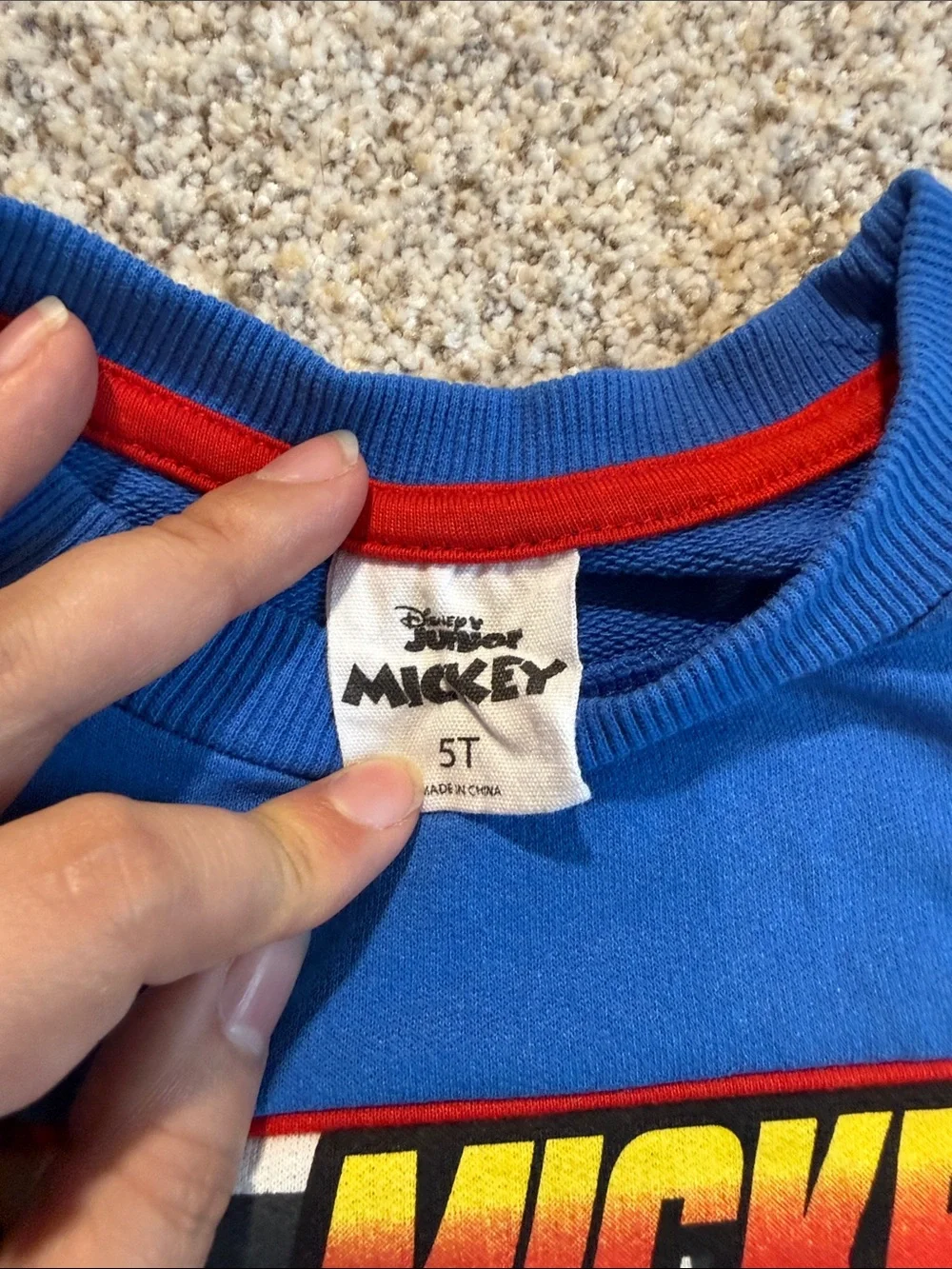 Disney Blue and Red Mickey Kids Set - 5T